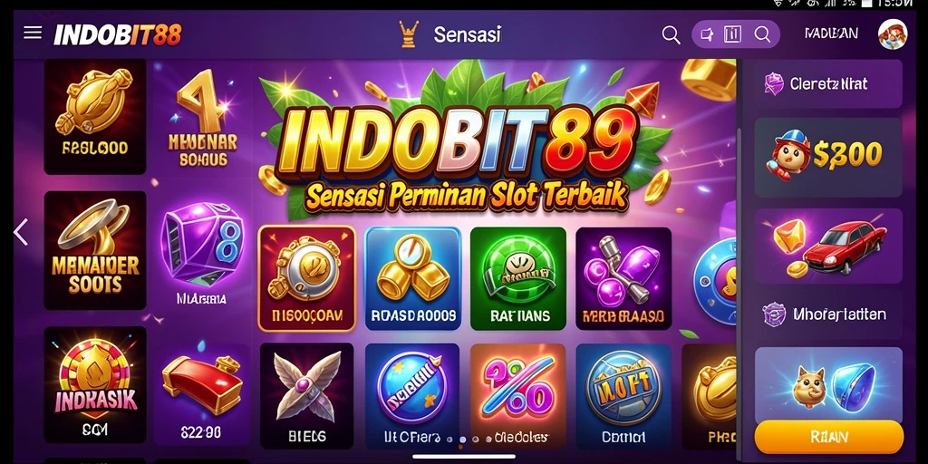 Tampilan gameplay Slot yang menarik dan mendebarkan di INDOBIT88.