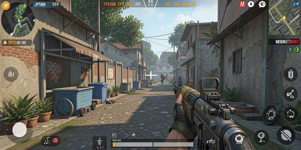 Screenshot gameplay JPS88 menampilkan aksi seru dalam TPS.