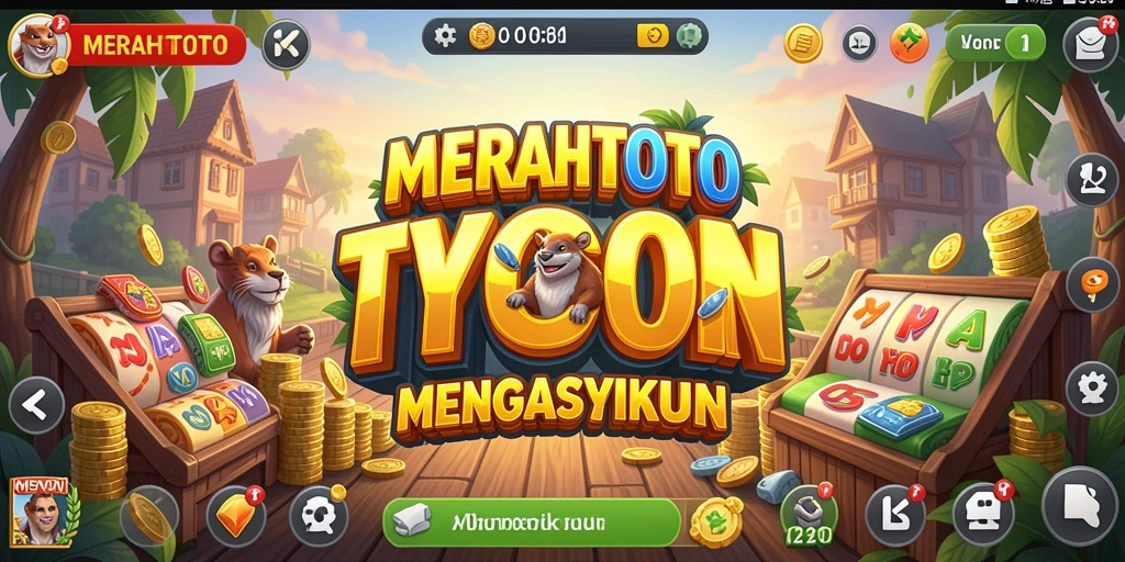 Tampilan gameplay MERAHTOTO menunjukkan kekayaan strategi Tycoon.