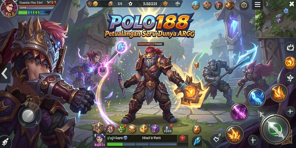 Tampilan gameplay menarik dari POLO188 saat bertarung melawan monster.
