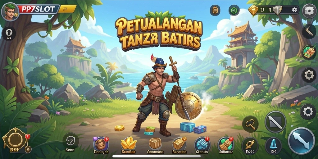 Screenshot gameplay PP7SLOT dengan dunia terbuka yang luas dan menakjubkan.