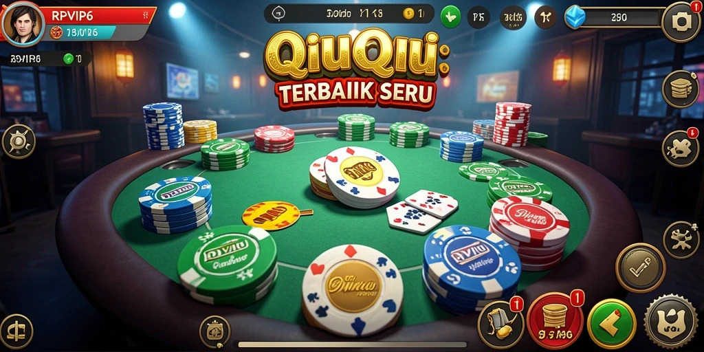 Tampilan gameplay RPVIP6 saat bermain QiuQiu yang seru.