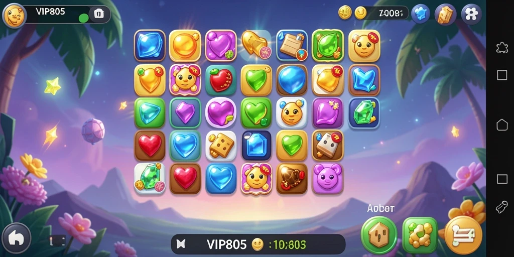 Tampilan gameplay <strong>VIP805</strong> yang memukau dan penuh warna.