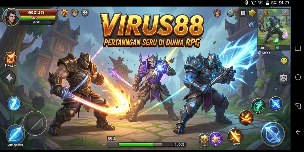 Screenshot gameplay <strong>VIRUS88</strong> menampilkan aksi seru dan karakter menarik.